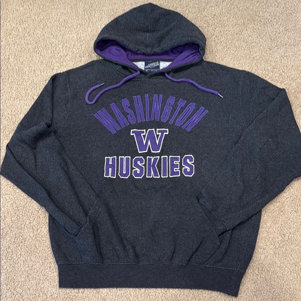 Campus Heritage Gray and Purple Washington Huskies Sweater